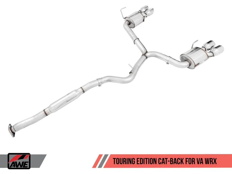 Awe Tuning 2015+ Subaru Wrx Va Sedan Touring Edition Exhaust - Chrome Silver Tips (102Mm) 1