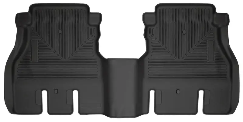 Husky Liners 2018 Jeep Wrangler 4 Door Weatherbeater Second Row Black Floor Liners 1