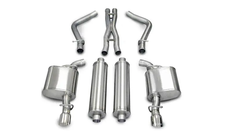 Corsa 05-10 Dodge Charger No Towing Hitch R/T 5.7L V8 Polished Xtreme Cat-Back Exhaust 1