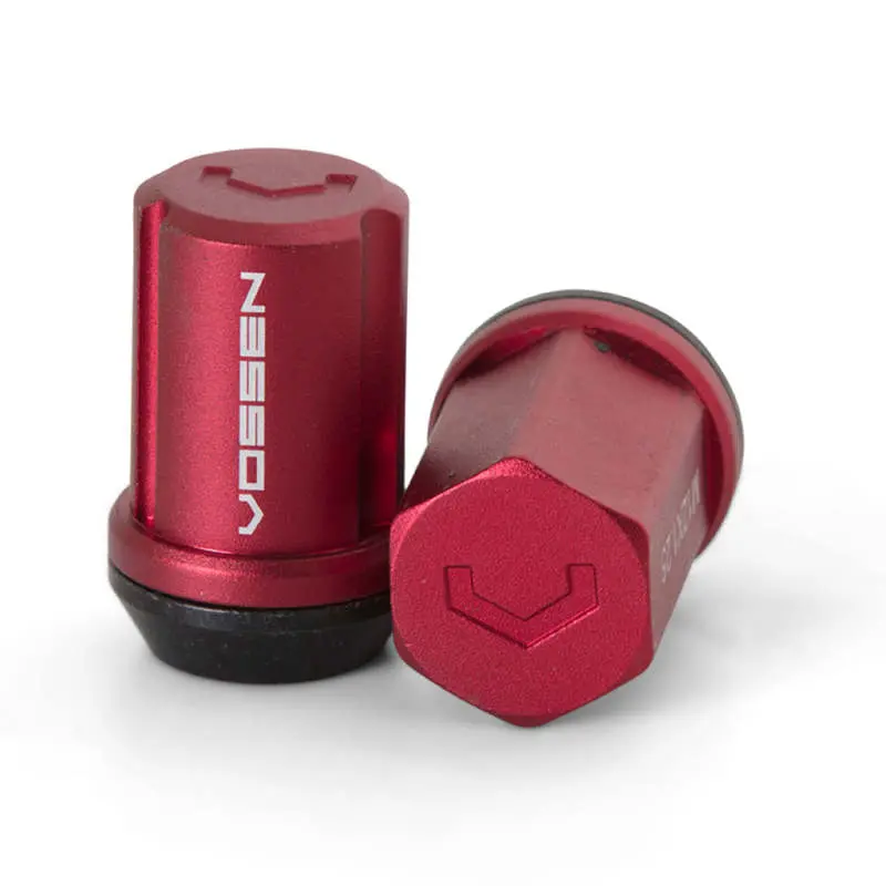 Vossen 35Mm Lug Nut - 12X1.25 - 19Mm Hex - Cone Seat - Red (Set Of 20) 1