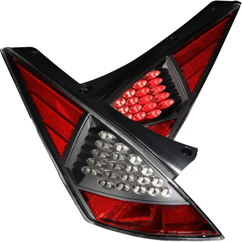 Anzo 2003-2005 Nissan 350Z Led Taillights Black 1