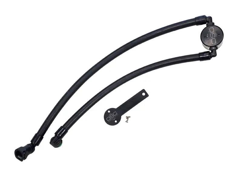 J&Amp;L 2021-2023 Ram Trx 6.2L Supercharged Passenger Side Oil Separator 3.0 - Black Anodized 1