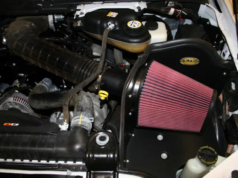 Airaid 05-07 Ford F-250/350 6.8L V-10 Cad Intake System W/O Tube (Oiled / Red Media) 1