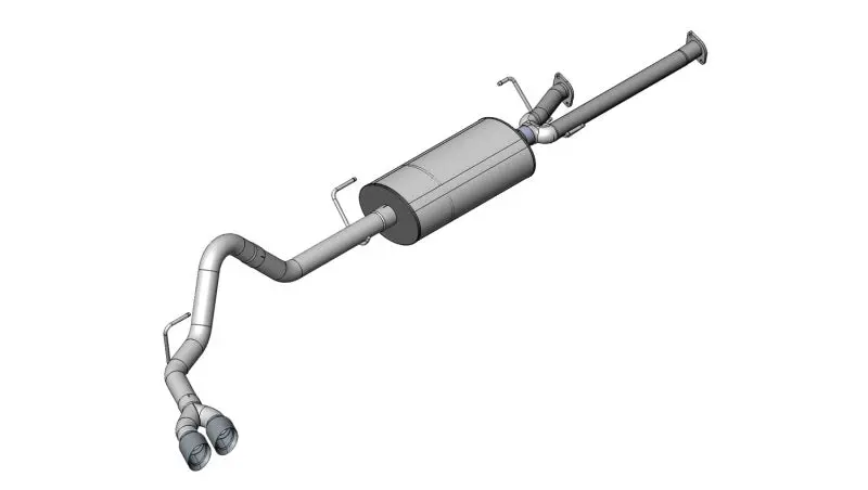 Corsa 11-14 Toyota Tundra Double Cab/Crew Max 5.7L V8 Polished Sport Cat-Back Exhaust 1