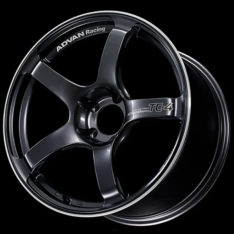 Advan Tc4 18X9 +35 5-114.3 Racing Gunmetallic And Ring Wheel 1