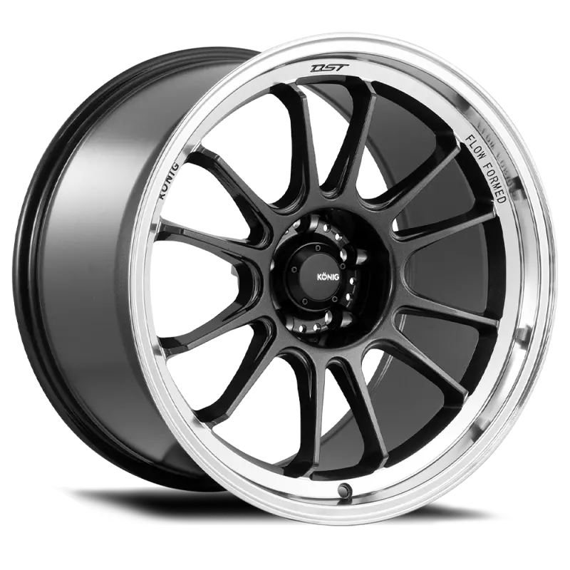 Konig Hypergram 18X8.5 5X108 Et43 Metallic Carbon W/ Machined Lip 1