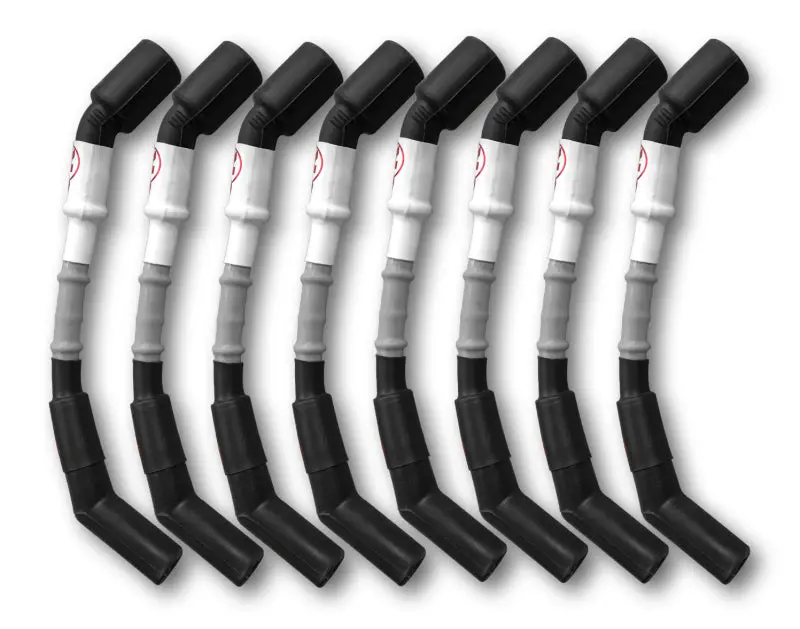 Kooks 10Mm Spark Plug Wire - Grey W/Black Boots (Set Of 8) 1