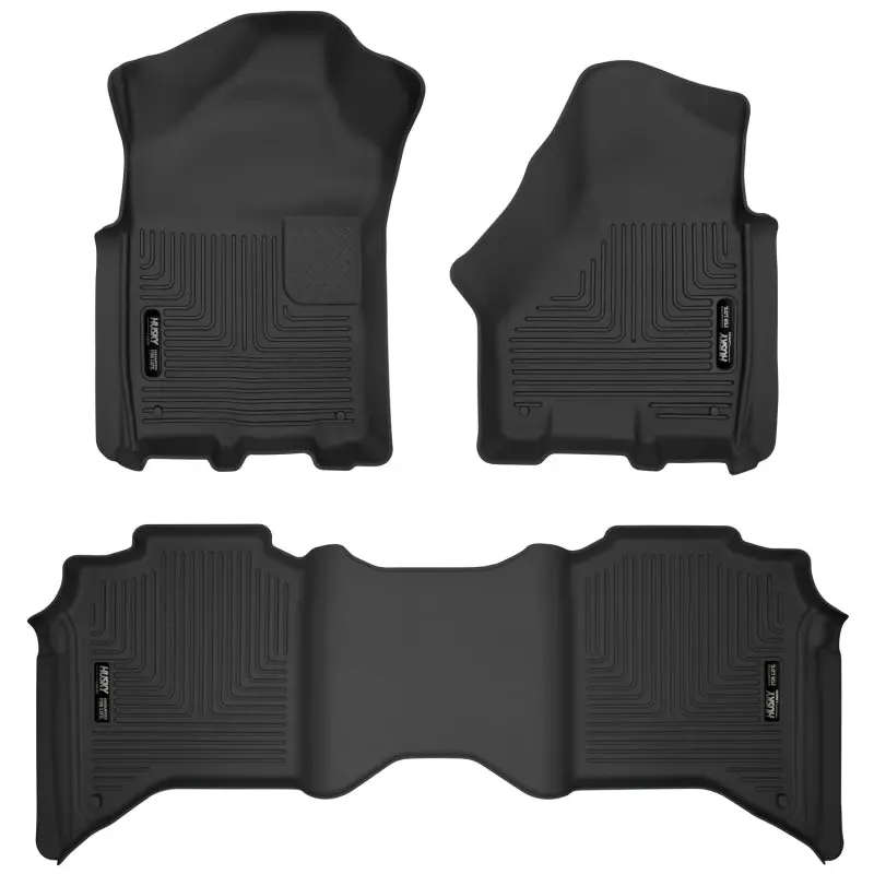 Husky Liners 19-20 Dodge Ram 2500/3500 Crew Cab X-Act Contour Front And Second Row Seat Floor Liners 1