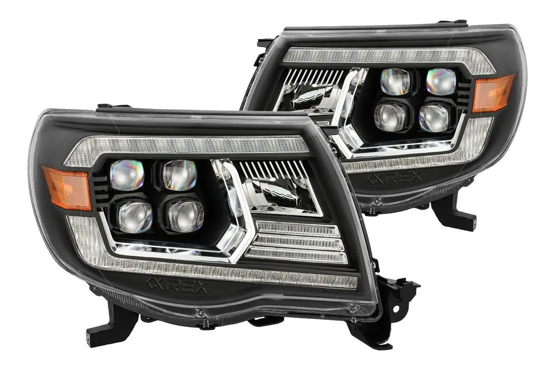 2005-2011 Toyota Tacoma Alpharex Nova Headlights Colormatched 1