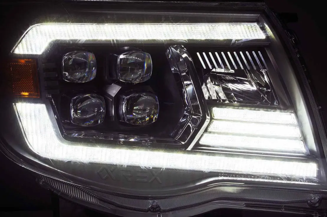 2005-2011 Toyota Tacoma Alpharex Nova Headlights Colormatched 2