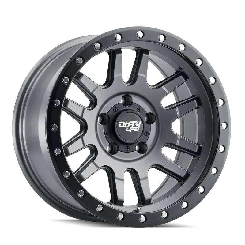 Dirty Life 9309 Canyon Pro 17X9/5X127 Bp/-38Mm Offset/71.5Mm Hub Satin Graphite Wheel - Beadlock 1