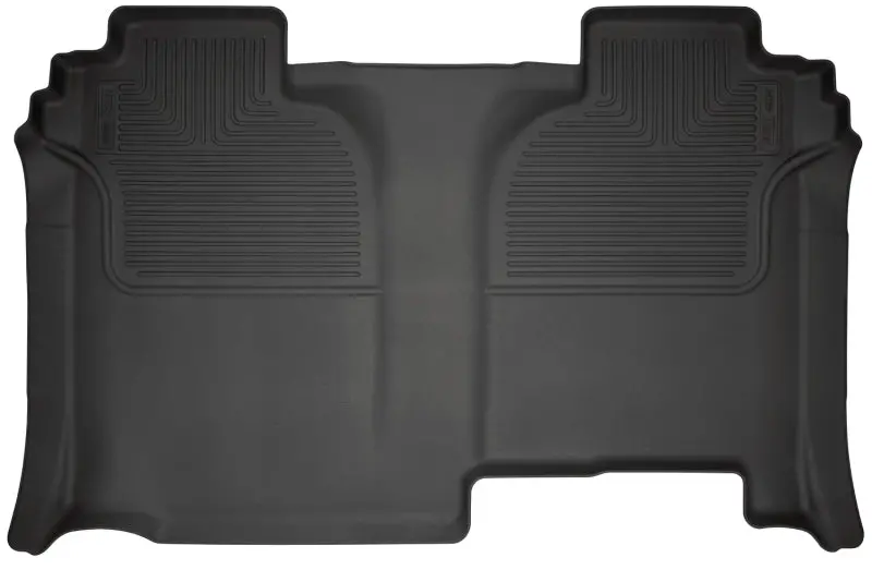 Husky Liners 2020+ Chevrolet Silverado 2500 Crew Cab Weatherbeater Black 2Nd Row Floor Liners 1