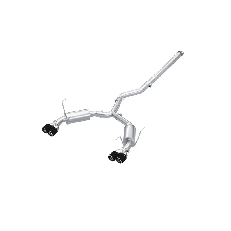 Mbrp 2022+ Subaru Wrx 3In Cat-Back Dual Split Rear Quad Carbon Fiber Tips Street Profile Exhaust 1