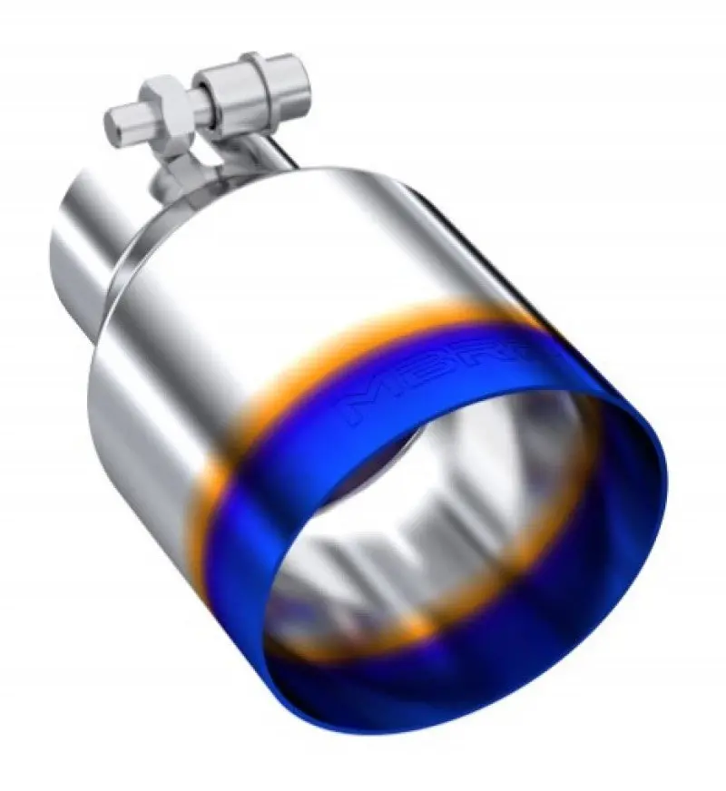 Mbrp Burnt End Tip 2.5 Id 4 Id Out 6.5 Length Single Wall Angle Cut 304 Stainless Steel 1