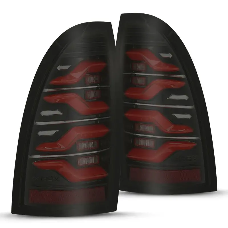 Alpharex 05-15 Toyota Tacoma Luxx Led Taillights Blk/Red W/Activ Light/Seq Signal 1