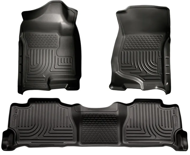 Husky Liners 07-13 Gm Escalade/Suburban/Yukon Weatherbeater Black Front & 2Nd Seat Floor Liners 1