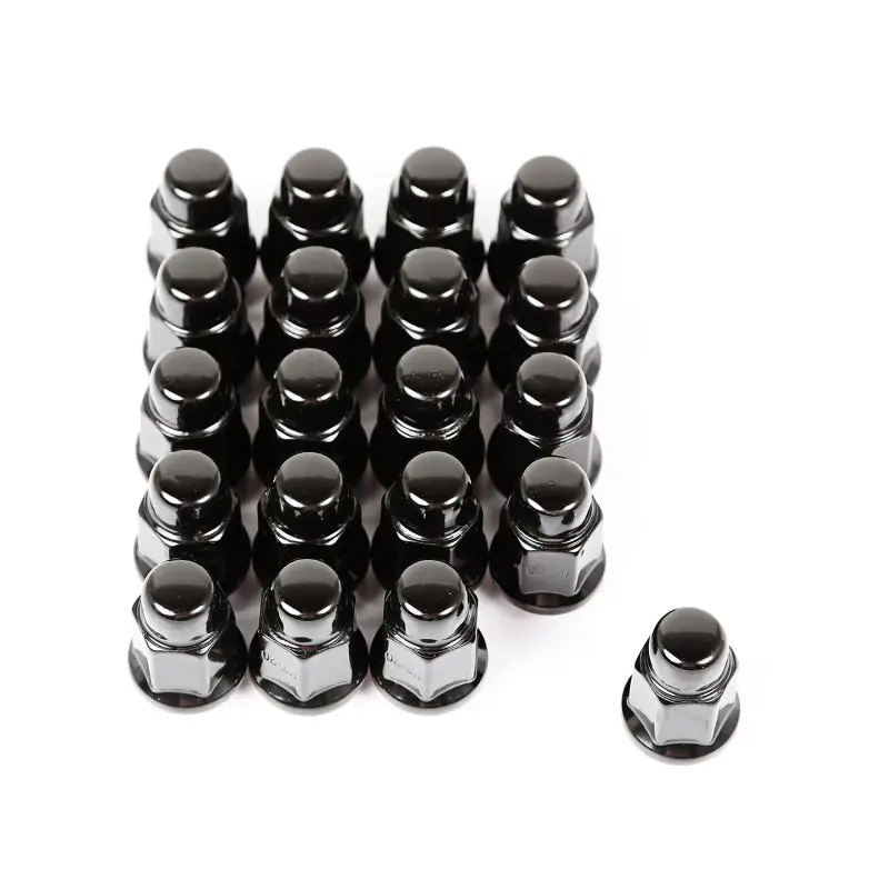 Rugged Ridge Wheel Lug Nut Set Of 20 Black 1/2-20 1