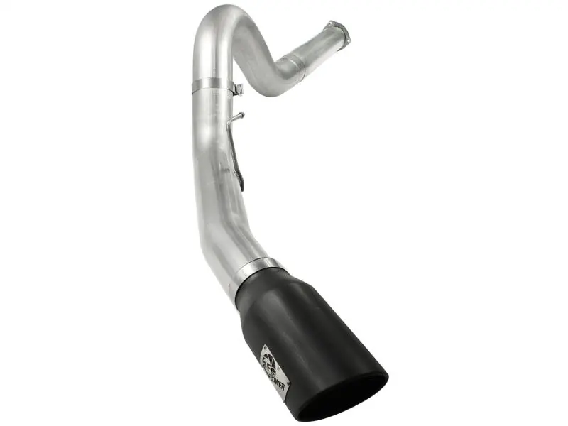 Afe Atlas 5In Dpf-Back Aluminized Steel Exh Sys Ford Diesel Trucks 11-14 V8-6.7L Td Wrinkled Blk Tip 1