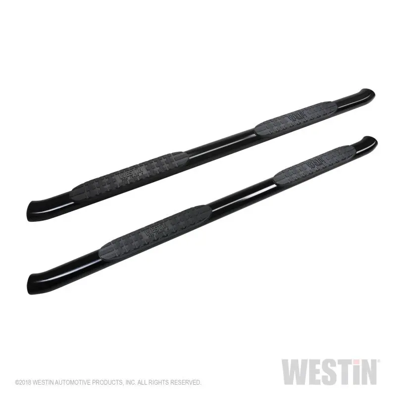 Westin 2019 Chevrolet Silverado/Sierra 1500 Crew Cab Non Ld Pro Traxx 4 Oval Nerf Step Bars - Black 1