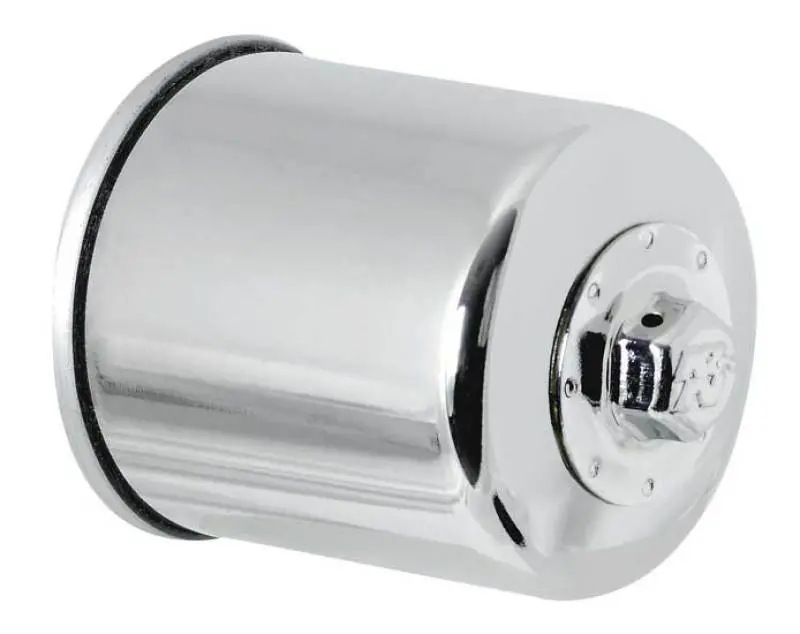 K&N Honda / Kawasaki / Yamaha / Polaris / Victory 2.688In Od X 3.344In H Oil Filter - Chrome 1