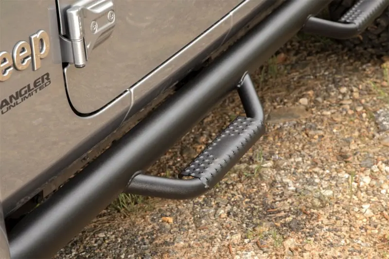 Rugged Ridge Spartan Nerf Bar Textured Black 18-20 Jeep Wrangler Jl 4 Door 2