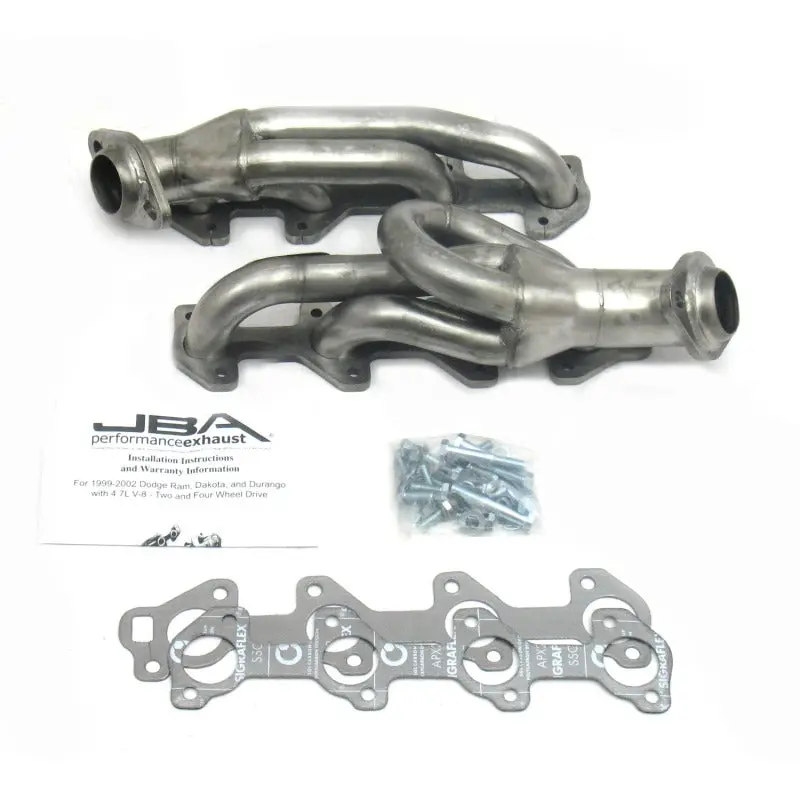 Jba 04-07 Dodge Dakota 4.7L Powertech 1-1/2In Primary Raw 409Ss Cat4ward Header 1