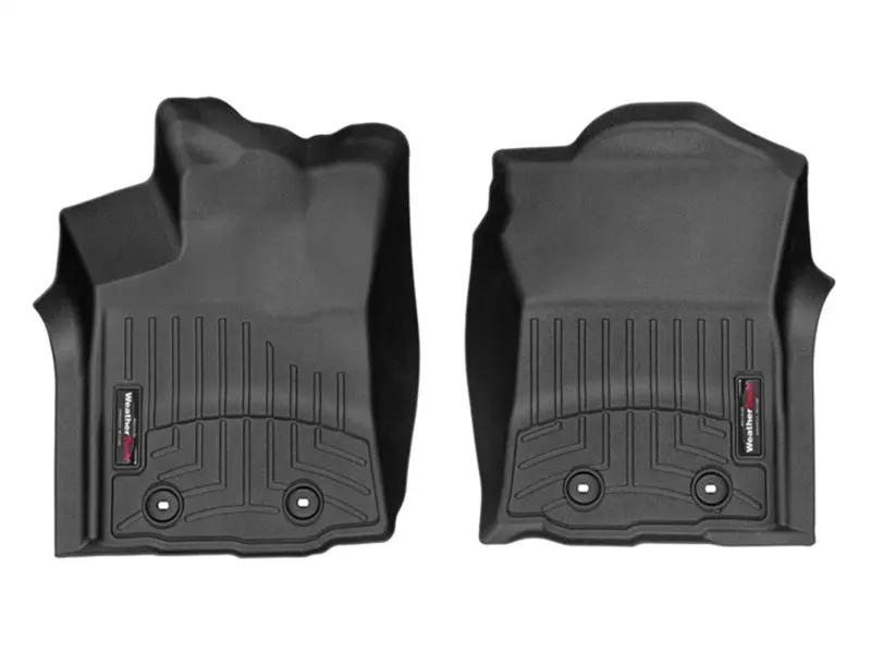 Weathertech 2018+ Toyota Tacoma Front Floorliner - Black (Fits Access/Double Cab) 1