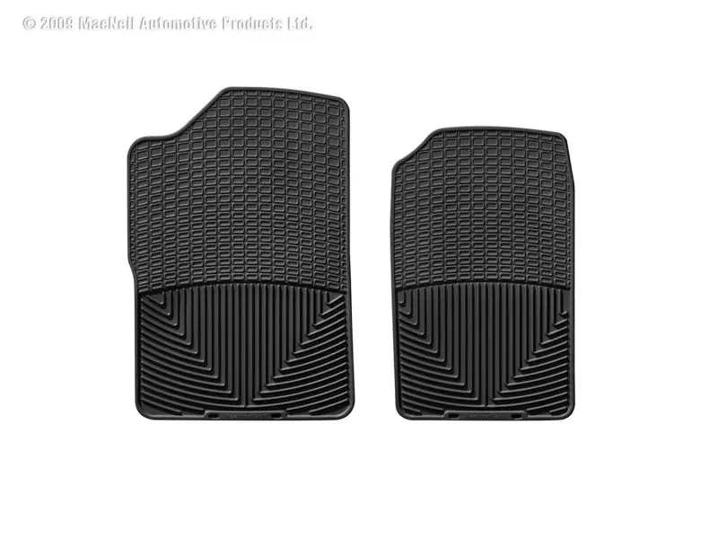 Weathertech 88-99 Gmc Sierra Extended Cab Front Rubber Mats - Black 1