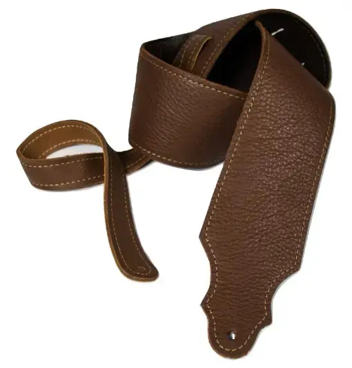 Franklin Strap 3" Purist Glove Leather Guitar Strap Chocolate Brown 4C-Ch-G 1