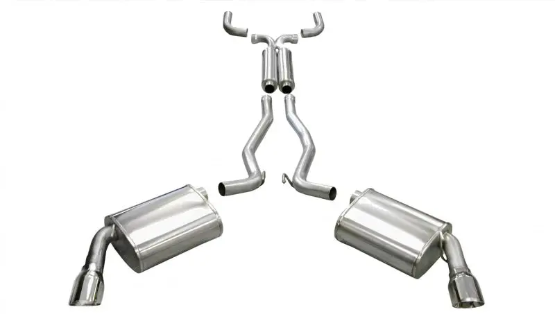 Corsa 10-14 Chevrolet Camaro Convertible Rs 3.6L V6 Polished Sport Cat-Back + Xo Exhaust 1