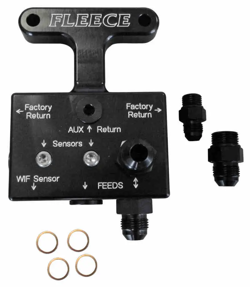 Fleece Performance 03-07 Dodge 5.9L / 07.5-09 6.7L Cummins 3Rd Gen Fuel Distribution Block 1