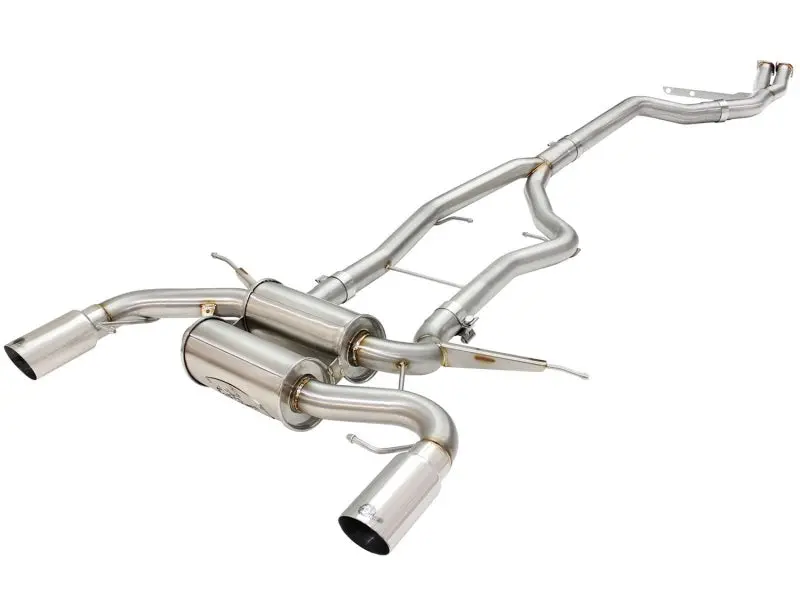 Afe Machforce Xp Ss-304 Polish Tip 3.0In-2.5In Dia Cat Back Exhaust 11-13 Bmw 335I (E90/E92) 3.0L 1