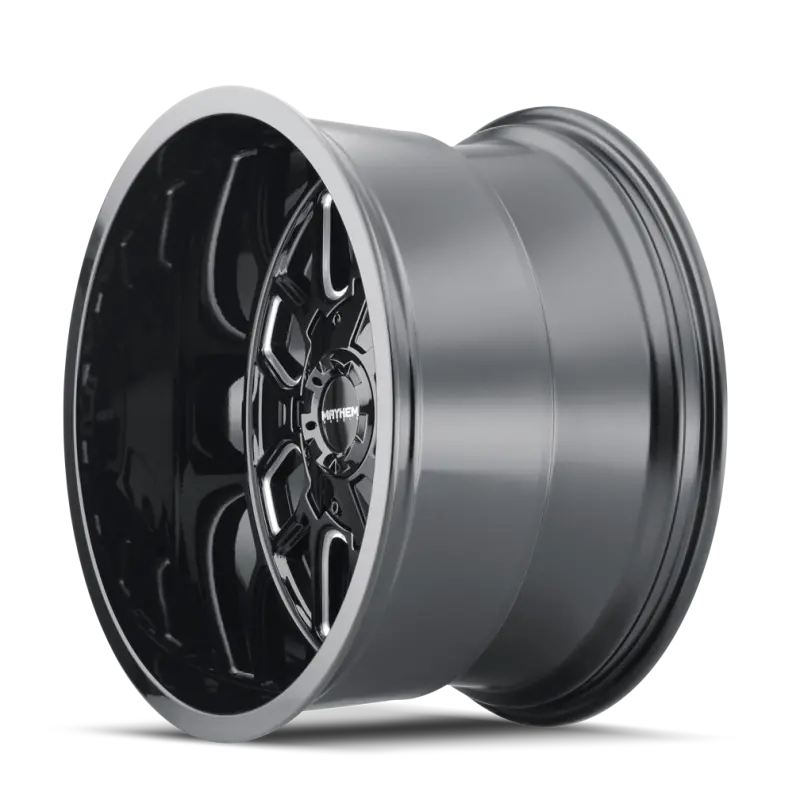 Mayhem 8107 Cogent 20X9 / 6X135 Bp / 13Mm Offset / 106Mm Hub Black W/ Milled Spokes Wheel 1