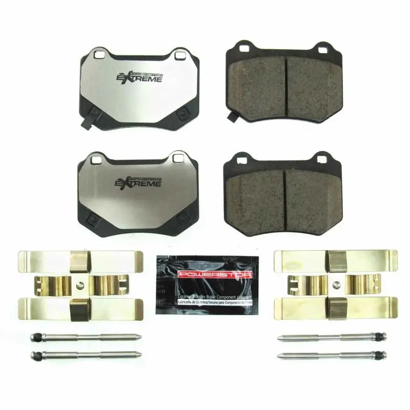 Power Stop 18-19 Subaru Wrx Sti Rear Z26 Extreme Street Brake Pads W/Hardware 1