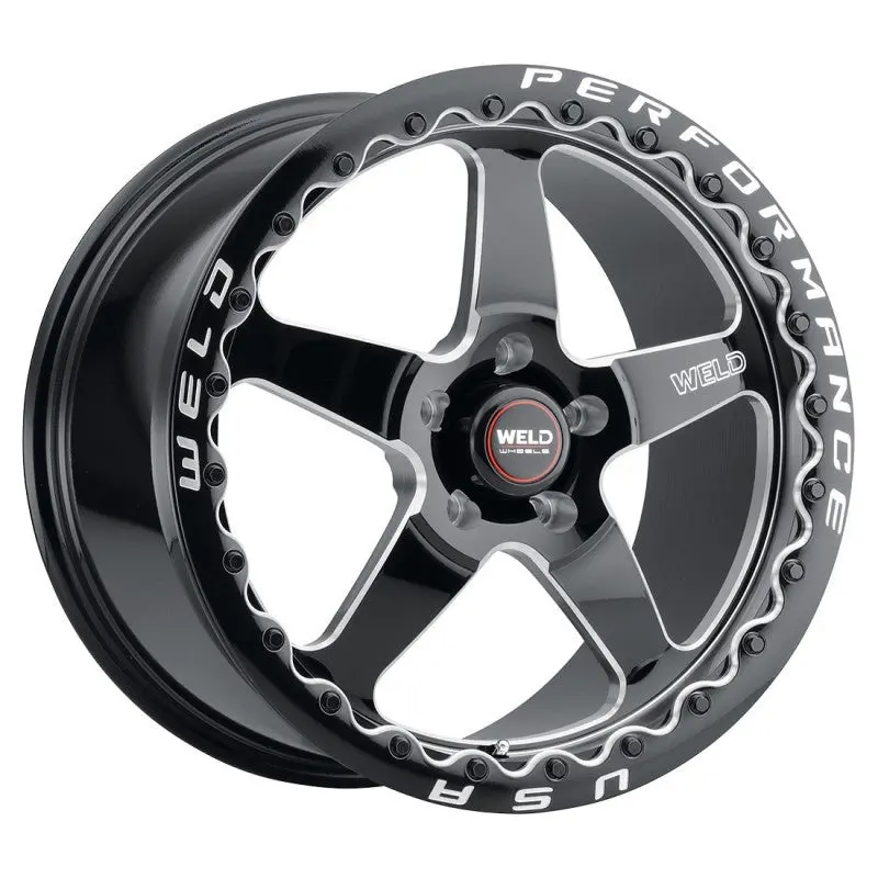 Weld S904 17X10 Ventura Beadlock 5X112 Et40 Bs7.1 Gloss Blk Mil Dia 78.1 1