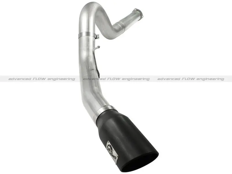 Afe Atlas 5In Dpf-Back Aluminized Steel Exh Sys Ford Diesel Trucks 11-14 V8-6.7L Td Wrinkled Blk Tip 2