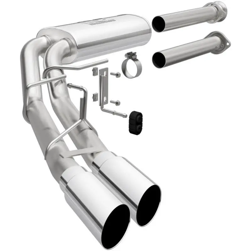 Magnaflow 15-23 Ford F-150 Street Series Cat-Back Performance Exhaust System- Polished Side Exit 1