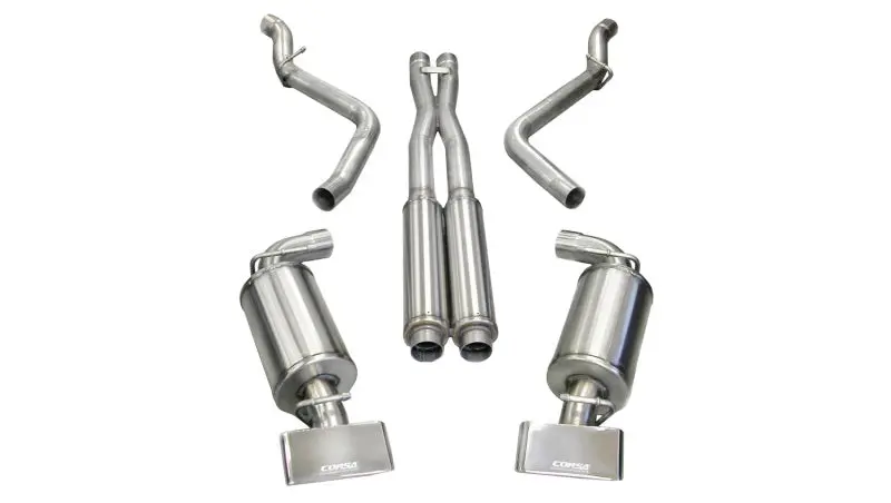Corsa 08-10 Dodge Challenger Srt-8 6.1L V8 Polished Xtreme Cat-Back Exhaust 1