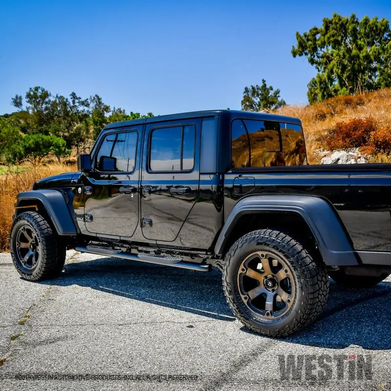 Westin 20-22 Jeep Gladiator Pro Traxx 4 Oval Nerf Step Bars - Black 2
