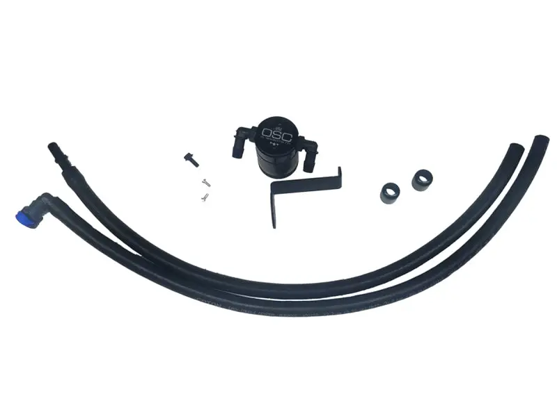 J&Amp;L 2019-2023 Ford Ranger 2.3L Driver Side Oil Separator 3.0 - Blk Anodized 1