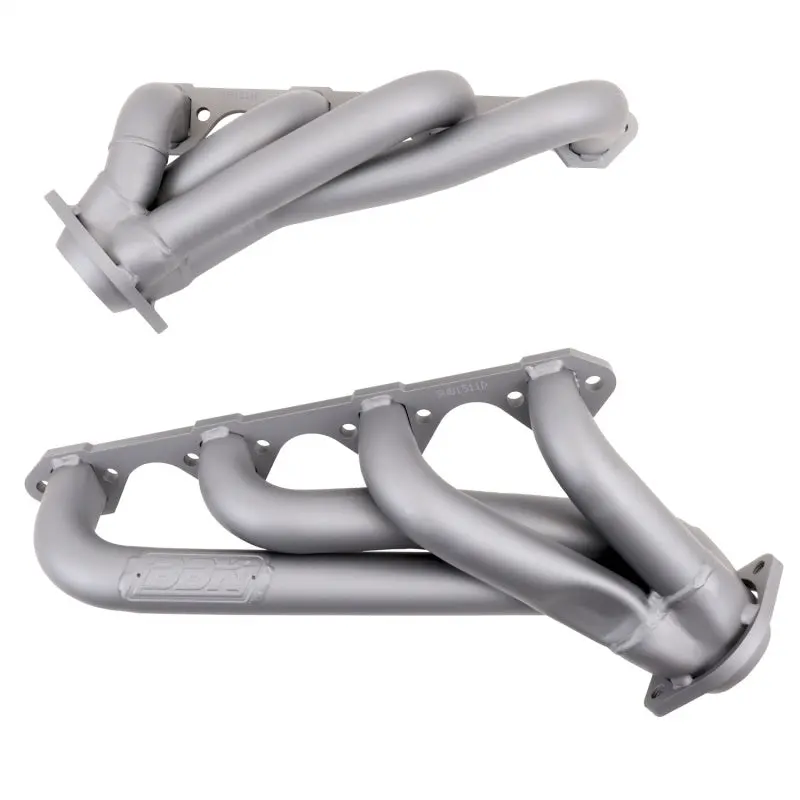 Bbk 79-93 Mustang 351 Swap Shorty Unequal Length Exhaust Headers - 1-5/8 Titanium Ceramic 1
