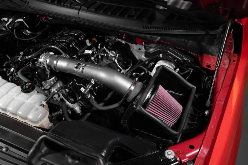 K&N 18-24 Ford F150 3.3L V6 Performance Air Intake System W/ Red Air Filter 2