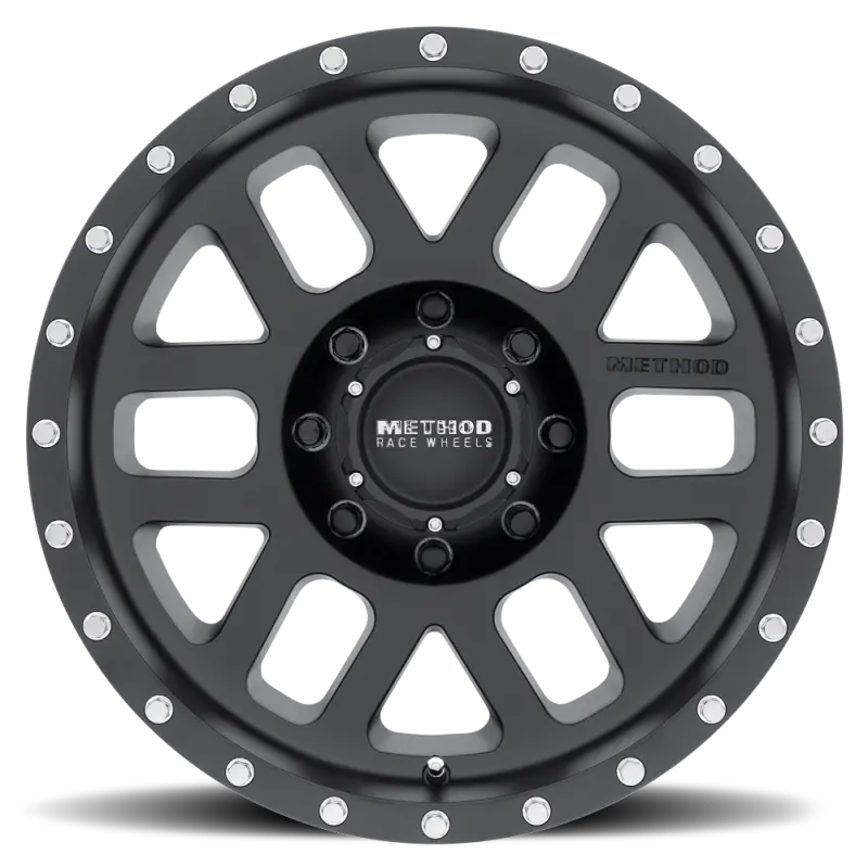 Method Mr306 Mesh 18X9 -12Mm Offset 8X6.5 130.81Mm Cb Matte Black Wheel 1