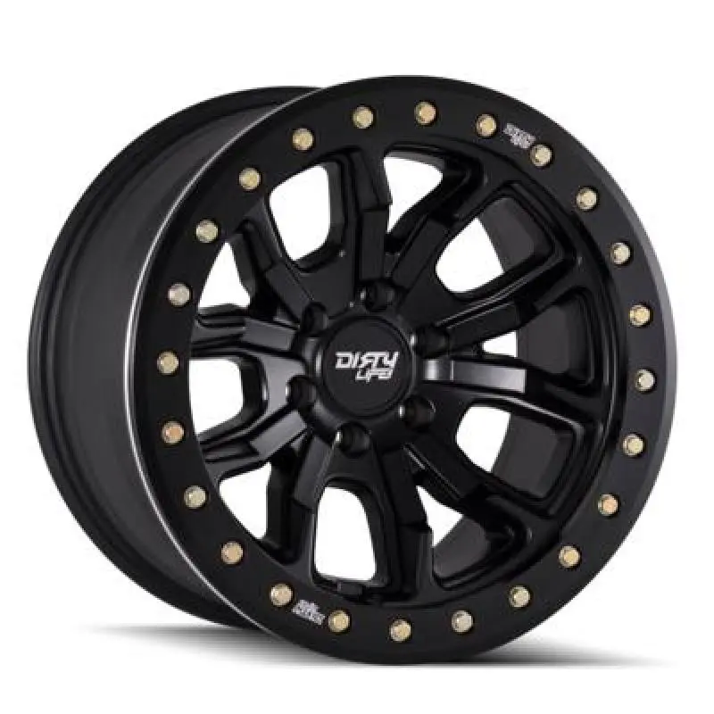 Dirty Life 9303 Dt-1 17X9 / 5X127 Bp / -38Mm Offset / 78.1Mm Hub Matte Black Wheel - Beadlock 1