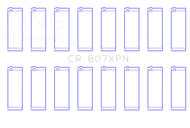 King Chevy Ls1 / Ls6 / Ls3 (Size Stdx) Performance Rod Bearing Set 1