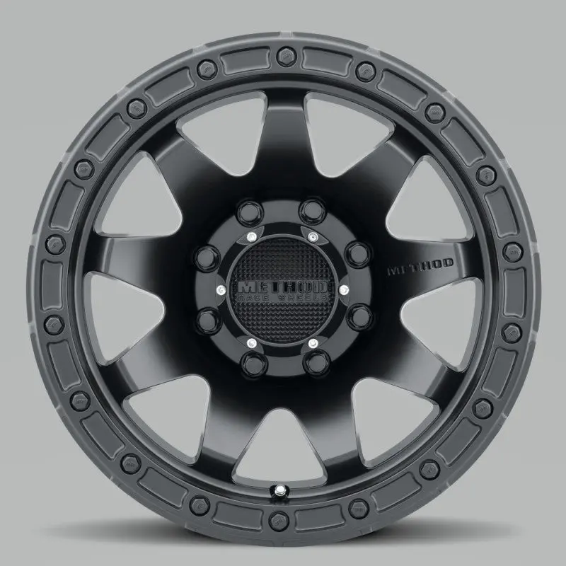Method Mr317 20X9 +18Mm Offset 8X180 130.81Mm Cb Matte Black Wheel 1