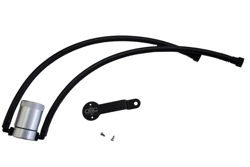 J&L 14-18 Chevy/Gm Truck/Suv 5.3L V8 Driver Side Oil Separator 3.0 - Clear Anodized 1
