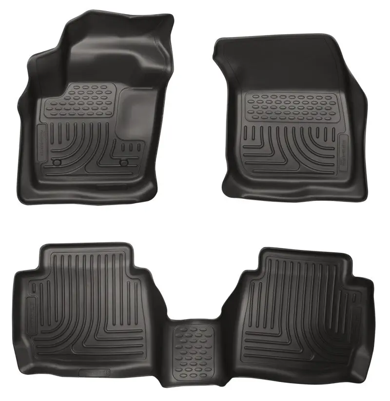 Husky Liners 13-16 Ford Fusion Weatherbeater Combo Black Floor Liners 1