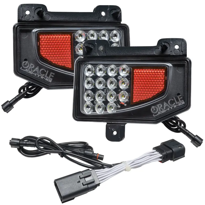 Oracle Rear Bumper Led Reverse Lights For Jeep Gladiator Jt W/ Plug & Play Harness - 6000K 1