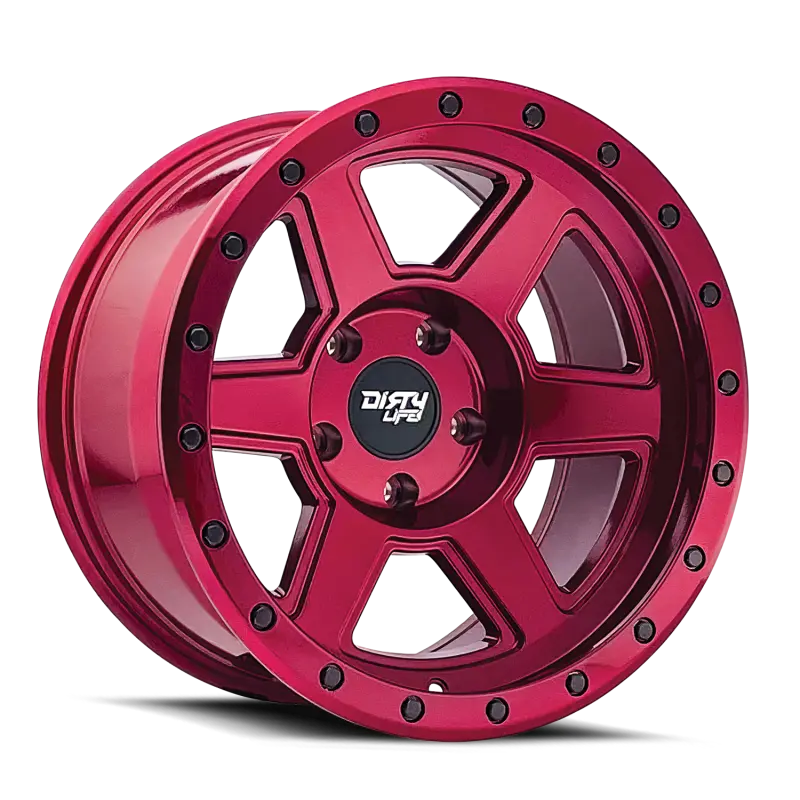 Dirty Life 9315 Compound 17X9 / 6X135 Bp / -12Mm Offset / 87.1Mm Hub Crimson Candy Red Wheel 1
